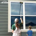 Jetshine 2-in-1 Window Squeegee with Extension Pole