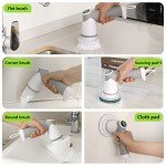 Electric Spin Scrubber with 6 Brush Heads