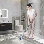 Adjustable Long Handle Floor Squeegee for Cleaning