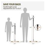 Eyliden Adjustable Dust Mop with Washable Pads