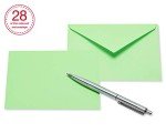 Bright Pastel Blank Cards with Envelopes - 200 Pack