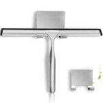 Stainless Steel Shower Squeegee with Adhesive Hook