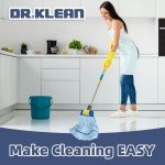 2 Pack Heavy Duty Microfiber Mop Heads (Blue)