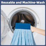 2 Pack Heavy Duty Microfiber Mop Heads (Blue)