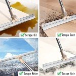 Adjustable 65" Heavy-Duty Floor Squeegee Broom