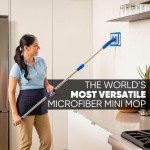9" Adjustable Mini Microfiber Mop System with Pads