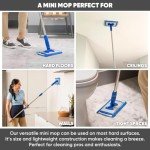9" Adjustable Mini Microfiber Mop System with Pads