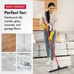 17" Heavy Duty Rubber Floor Squeegee with Handle