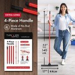 17" Heavy Duty Rubber Floor Squeegee with Handle