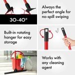 17" Heavy Duty Rubber Floor Squeegee with Handle