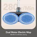 iDOO Cordless Electric Spin Mop with Sprayer