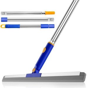 Heavy-Duty Multi-Purpose Floor Squeegee with Long Handle