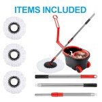 360° Spin Mop and Bucket Set with Refills