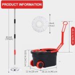 360° Spin Mop and Bucket Set with Refills