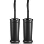 2-Pack Toilet Brush Set with Long Handles