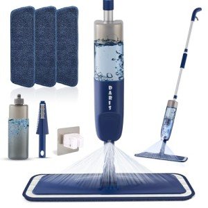 Spray Mop with Washable Pads and Refillable Bottle