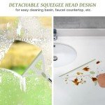 ROKOXIN Rubber Squeegee Broom for Easy Cleaning