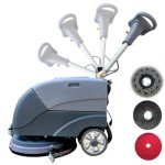 Emotor 15" Foldable Walk-Behind Floor Scrubber