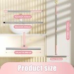 KZKR Long Handle Floor Squeegee Broom Scrubber