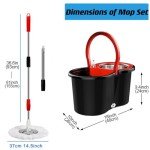 360° Microfiber Spin Mop and Bucket Set