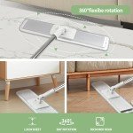 20" Commercial Microfiber Floor Mop System with Pads