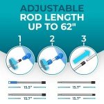 HeloMor 17” Floor Squeegee Broom Brush - 2 Pack