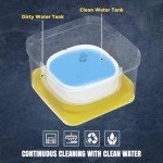Triangle Spin Mop and Bucket Set with Self-Cleaning