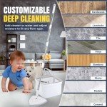 Triangle Spin Mop and Bucket Set with Self-Cleaning