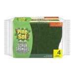 Pine-Sol Heavy Duty Dual-Sided Scrub Sponges - 4 Pack
