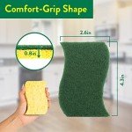 Pine-Sol Heavy Duty Dual-Sided Scrub Sponges - 4 Pack