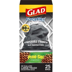 Glad ForceFlex 30 Gallon Pine-Sol Scented Trash Bags