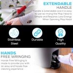 Spin Mop Cleaning System with 3 Microfiber Heads