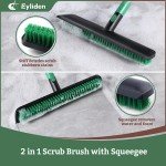 Eyliden 15-Inch Floor Scrub Brush with Handle