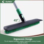 Eyliden 15-Inch Floor Scrub Brush with Handle