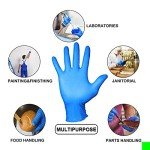 PEIPU Disposable Nitrile Gloves, Medium, 100-Count