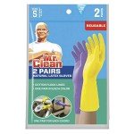 Mr. Clean Small Reusable Latex Gloves - 2 Pairs