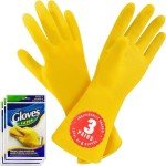 SteadMax Reusable Natural Rubber Cleaning Gloves - 3 Pack