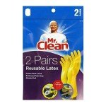 Mr. Clean Large Reusable Latex Gloves - 2 Pairs