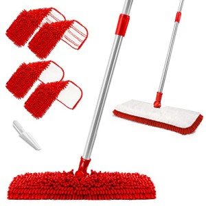 MASTERTOP Microfiber Mop with 4 Washable Pads