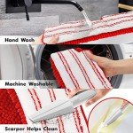 MASTERTOP Microfiber Mop with 4 Washable Pads