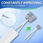 BOOMJOY Silicone Toilet Brush Set with Holder