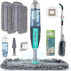 Microfiber Spray Mop with 4 Washable Pads