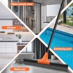 Heavy Duty Floor Squeegee with Long Handle