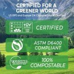 T.FORING 1.2 Gallon Compostable Mini Trash Bags