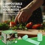 T.FORING 1.2 Gallon Compostable Mini Trash Bags