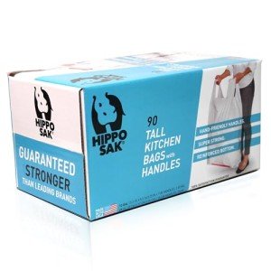 Hippo Sak Ergonomic 13 Gallon Heavy Duty Trash Bags