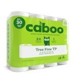 Eco-Friendly Tree Free Toilet Paper - 24 Rolls