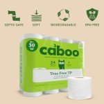 Eco-Friendly Tree Free Toilet Paper - 24 Rolls
