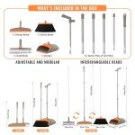 3-in-1 Broom, Dustpan, and Scrub Brush Set