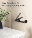 Matte Black Wall-Mounted Toilet Paper Holder
